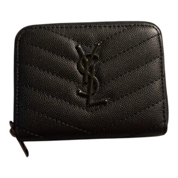 Saint Laurent Quilted Monogram Wallet - Picture 1 of 4